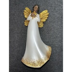 African-American angel with star Christmas decoration